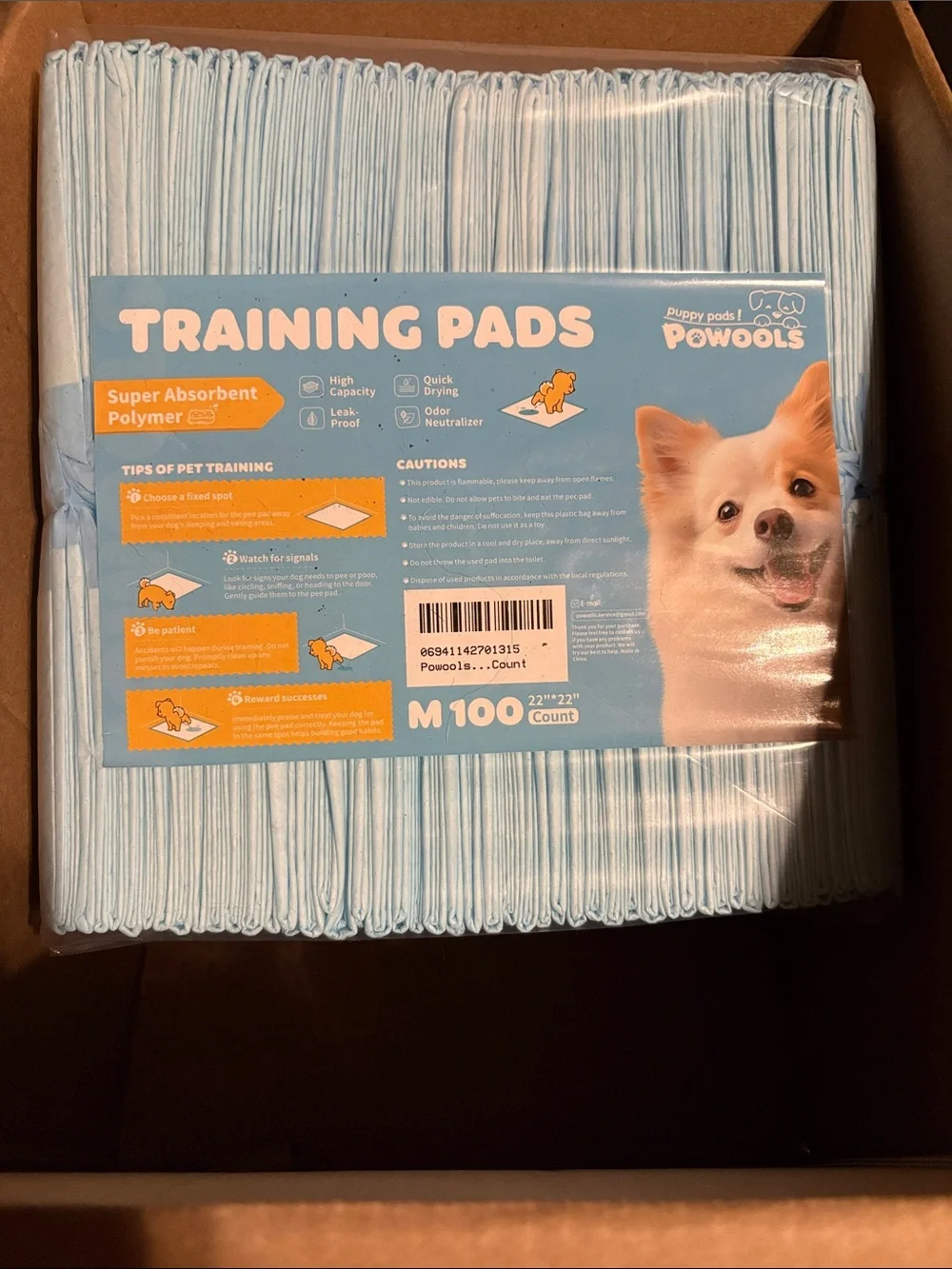 Blue Dog Training Pads - 100 Count